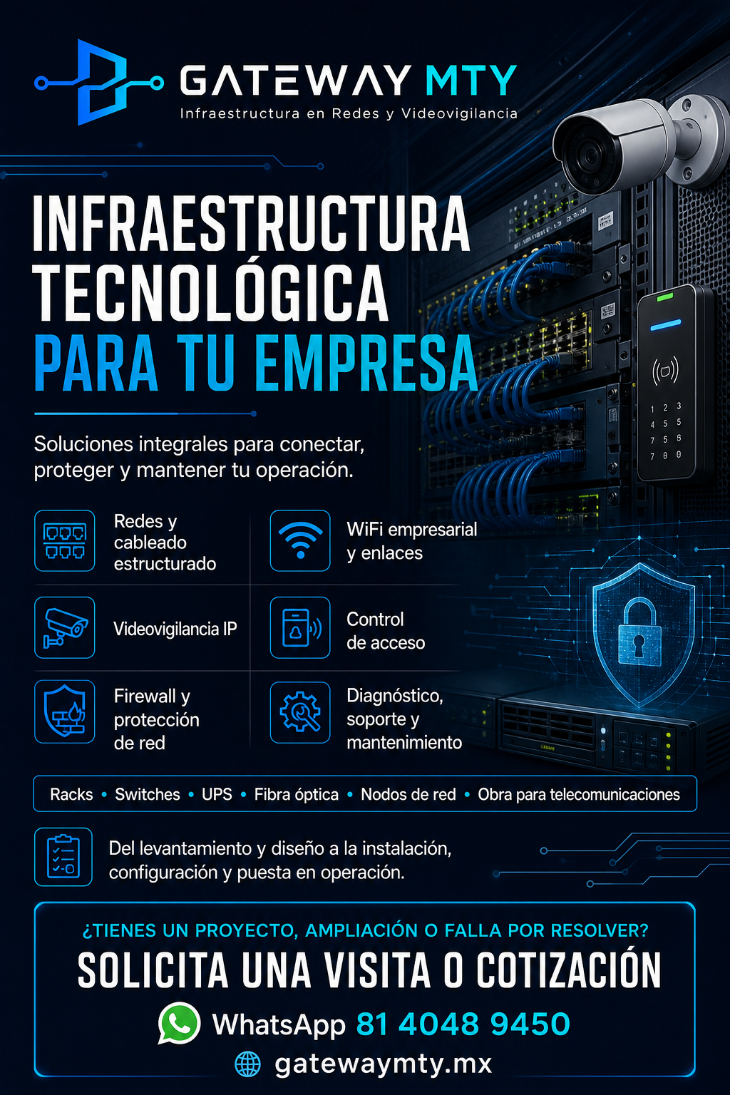 Servicios de infraestructura tecnológica de GATEWAY MTY